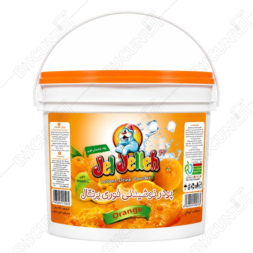 پودر شربت فوری پرتقال (سطل 3 کیلویی)