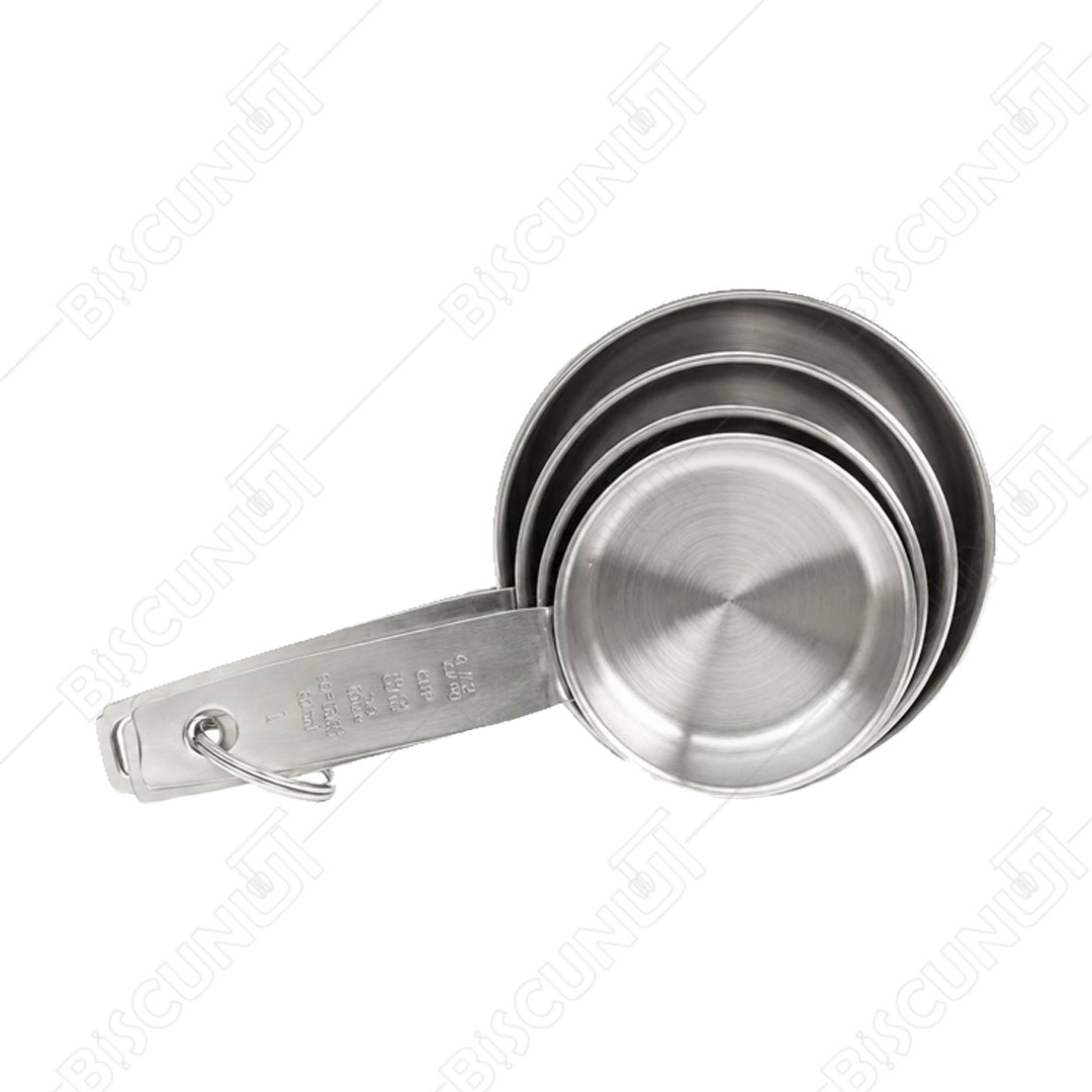 پیمانه اندازه گیری استیل (4 عددی)