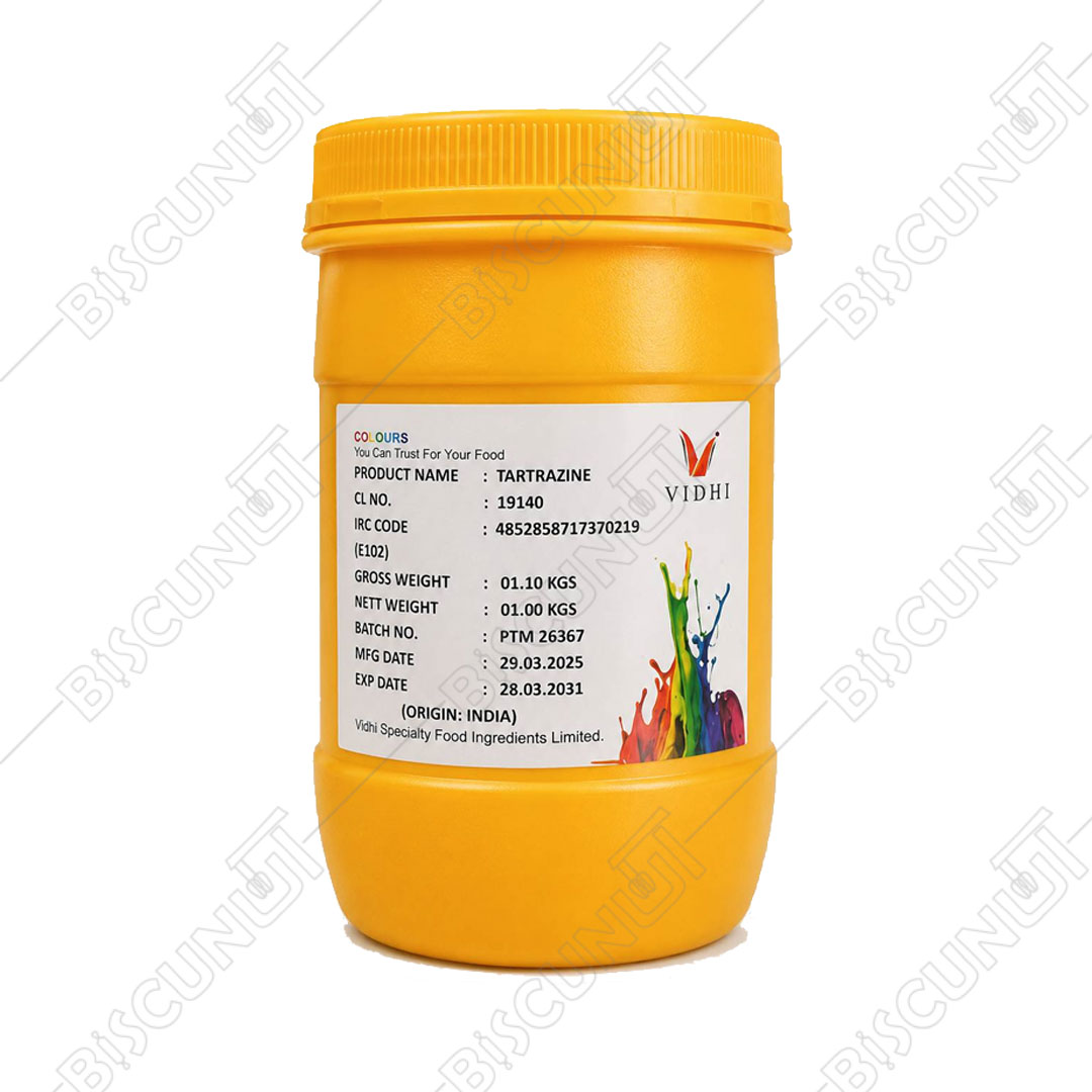 رنگ خوراکی پودری ( قوطی زرد )