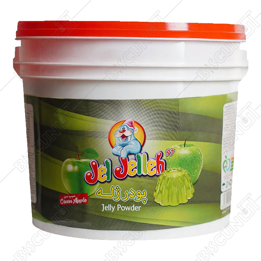 پودر ژله طعم سیب سبز
