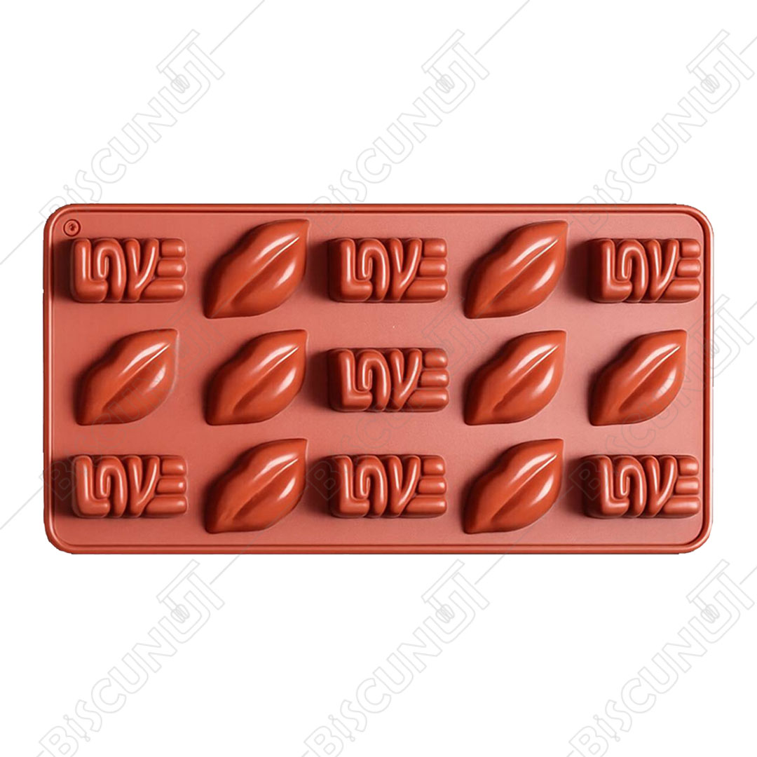 قالب شکلات طرح love